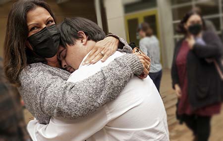 redwood seed scholar hugging parent