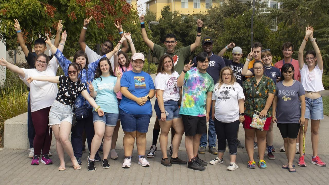 group of students standing together