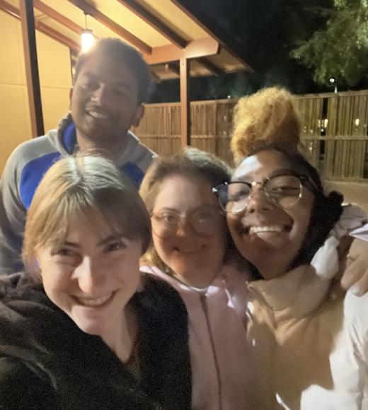 students taking a selfie
